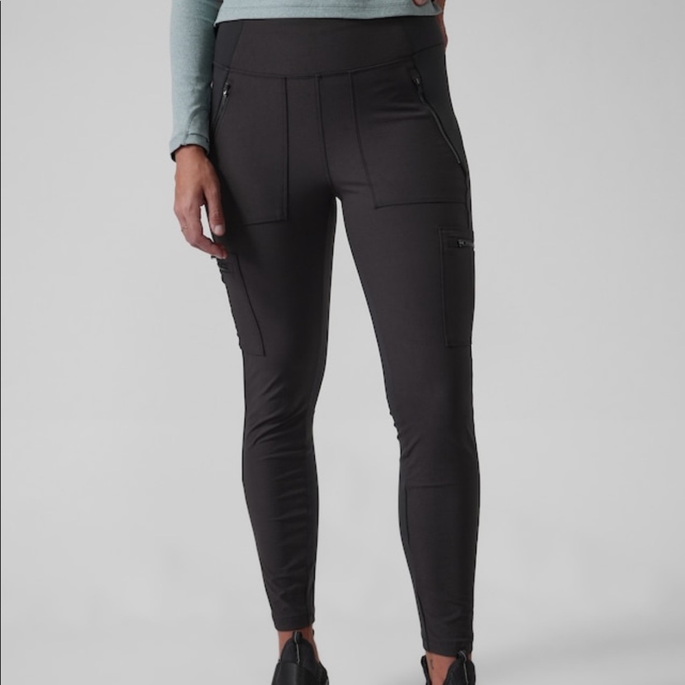 Brand new with tags Athleta hybrid black tights/pants